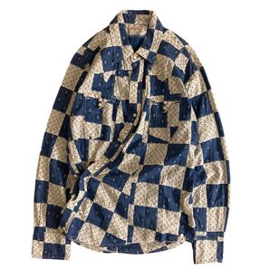KAPITAL キャピタル 市松 パッチワーク × ドット スキヤキ ウエスタン シャツ