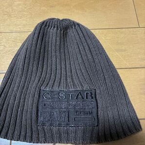 G-STAR RAW ジースターロゥ ニット帽 ビーニー ダークブラウン