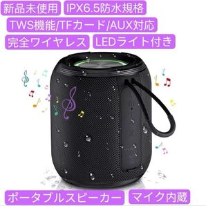 Bluetoothスピーカー ポータブルスピーカー マイク内蔵 完全ワイヤレス