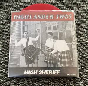 Highlander Twos Red Vinyl 7inch High Sheriff ガレージ Garage Punk