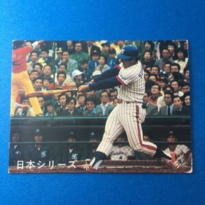 1978年　カルビー　プロ野球カード　日本シリーズ　ヤクルト　杉浦　球団タイトルなし　78年の最終版　　　【管理NO:201-45】