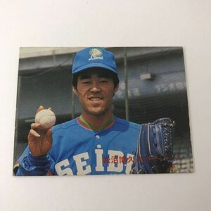 1982年　カルビー　プロ野球カード　42番　西武　松沼　82年　　　【管理NO:202-30】