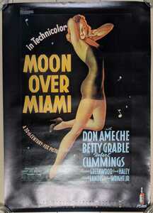 ドン・アメチー/ベティ・グレイブル/ロバート・カミングス:マイアミの月◆ポスター