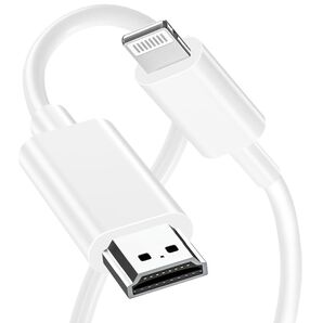iPhone HDMI 変換ケーブル 6.6FT Digital AV変換アダプタLightning ライトニング 変換アダプター