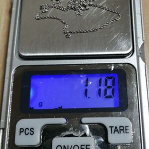 【長め約45センチ!値下不可】251157 k10 WG 約1.18g デザイン ネックレス チェーン