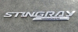  Wagon R stingray MH55S stay n gray . original rear emblem STINGRAY Mark back door emblem MH35S stay n gray rear emblem 