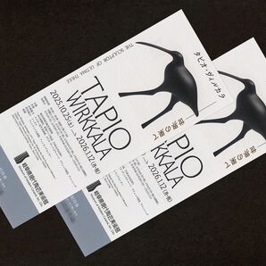 岐阜県現代陶芸美術館「タピオ・ヴィルカラ 世界の果て」招待券2枚 ガラス 木工 北欧 iitala Tapio Wirkkala