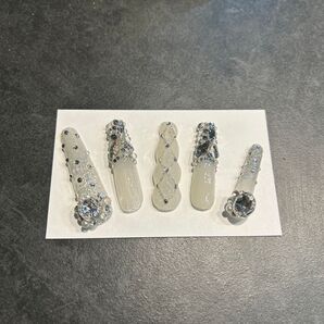 ギャルネイルチップ ホワイト ネイルチップ ジェルネイル ホワイト