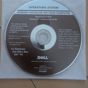 DELL Vostoro3560 Windows7 Professional SP1 32bit リカバリ用 DVD⑧