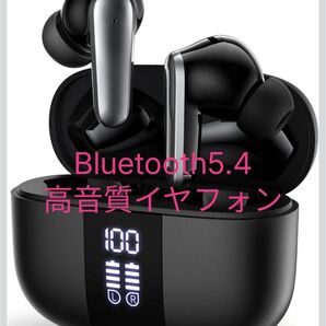 最新版 Bluetooth5.4 ブルートゥース イヤホン ワイヤレス ノイズキャンセリング45H長時間再生 重低音 在庫処分 黒