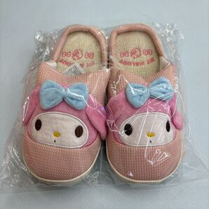 サンリオ マイメロディ 耳付きワッフルスリッパ レディース