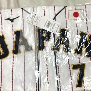 新品未使用 侍ジャパン 野球 日本代表 中野拓夢選手レプリカユニフォーム サイズL