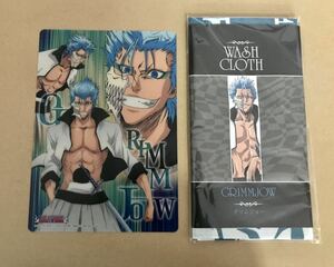 【レアセット】☆BLEACH☆グリムジョー・ジャガージャック☆てぬぐい（未開封）＆ジャンボカードダス（A5サイズ）☆ブリーチ