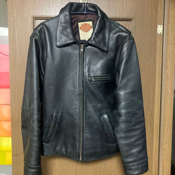 HARLEY-DAVIDSON ハーレーダビッドソン レザー ジャケット ブラック ビンテージ