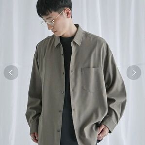 PUBLIC TOKYO パブリック トウキョウ コンフォートリラックスルーズシャツ カーキ M サイズ2