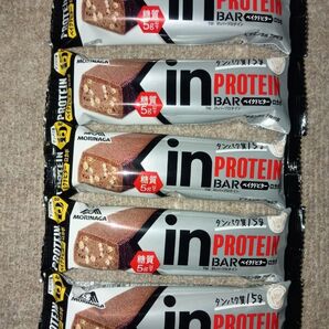 in BAR プロテイン ベイクドビター 5個 inバープロテインPROTEIN 森永 アミノ酸スコア100 たんぱく質16.1g