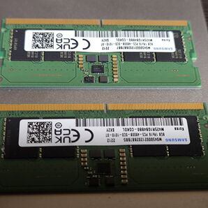 SAMSUNG 8GB×2 計16GB DDR5 SO DIMM 2枚セット