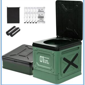 折りたたみ式 簡易トイレ 防災グッズ ポータブルトイレ 防災からアウトドアまで 介護 耐荷重100㎏ 緊急時も快適に 非常用携帯