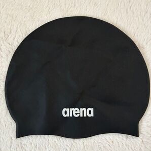 arena アリーナ スイムキャップ シリコンキャップ ブラック
