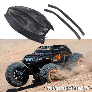 ★RC 1/10 ラジコン バギー オフロード tt01 tt02 Traxxas ナイロンメッシュカバー 防塵ネット 砂埃防止