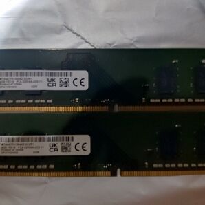 DDR4-3200 4GBx2 Micron 1Rx16 PC4-3200AA 同一ロットデスクトップ用メモリ