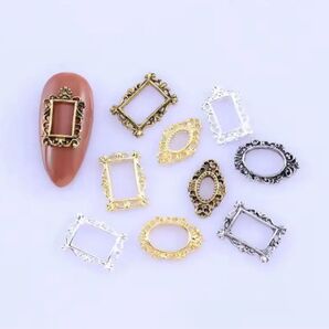 ★絵画フレームネイルパーツ★ランダム10個