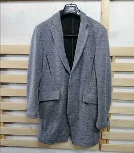 BLUE TORNADO Tornado Mart Chesterfield coat tailored jacket men's M knitted 