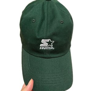 STARTER スターター キャップ 帽子 グリーン ロゴ刺繍
