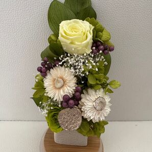 仏花プリザーブフラワー ガラスケース入り