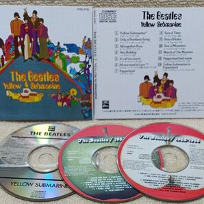 日本盤CD ビートルズ Beatles Yellow Submarine 歌詞対訳+オマケいわゆる赤盤2枚組の盤のみ