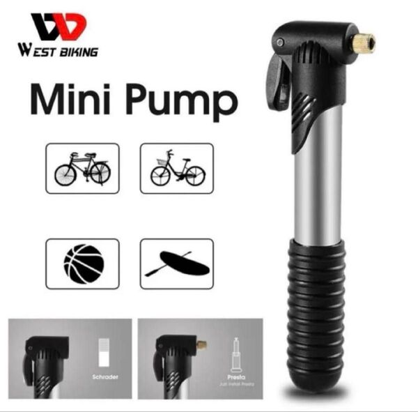ポータブルエアポンプ 空気入れ サイクリング ロードバイク 仏式 米式 英式 空気入れ スマート コンパクト 自転車