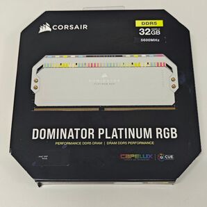 動作確認済み CORSAIR DOMINATOR PLATINUM RGB DDR5 16GB*2 5600MHz メモリ ①
