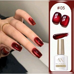 5番 チェリーレッドマグネットジェルネイル ワインレッドカラージェル 681