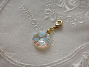  free shipping! Swarovski! charm! strap also!12mm! crystal AB! ok tagon! star anise shape!NO.100