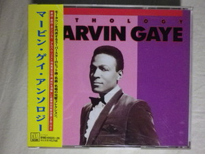 2枚組ベスト盤 『Marvin Gaye/Anthology(1989)』(1989年発売,B18D-61025/6,廃盤,国内盤帯付,歌詞付,Motown,全47曲収録)