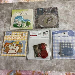 100均 フレークシール 5点 おまとめ売り ①