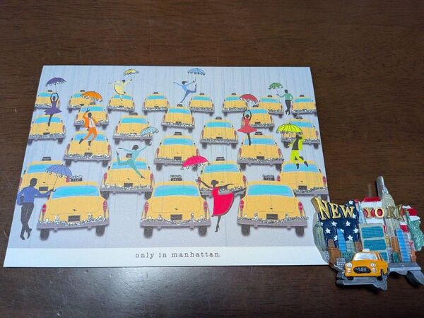 ニューヨーク マグネット ポストカード 2点セット 未使用