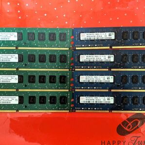 DDR3/PC12800 両面 4GB×4枚+4GB×4枚=32GB 中古