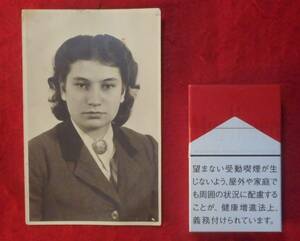 ●古写真　大判葉書大 美人RAD隊員 第三帝国国家労働奉仕隊 裏面に本人書き込み　　■卍稀少! ナチスドイツ史料館 201111