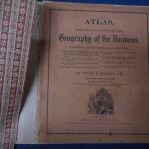 即決 アンティーク、天球図、天文、星座早見盤、星座図絵1850年『バリット星図』Star map, Planisphere,Celestial atlas