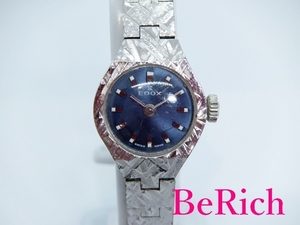 Edox EDOX Ladies Watch Blue Blue Dial SS Silver Manual Winding Reloj analógico [Usado] ht3181, Accesorios, relojes, reloj de señora, Analógico (bobinado manual)