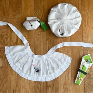 お宮参り 男の子 よだれかけ スタイ 帽子