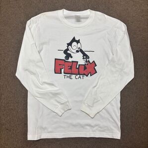 展示品 felix the cat ロングスリーブTシャツ Mサイズ ホワイトボディ