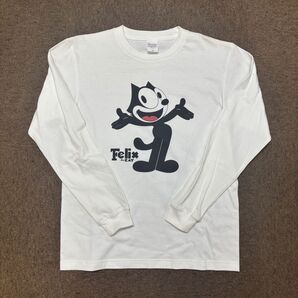 展示品 felix the cat ロングスリーブTシャツ Sサイズ ホワイトボディ
