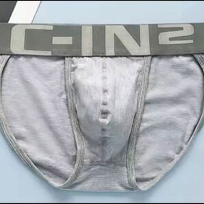 C-IN2 メンズ マイクロ ビキニパンツ ブリーフ ローライズ フルバック M・L・XLの各サイズ グレー