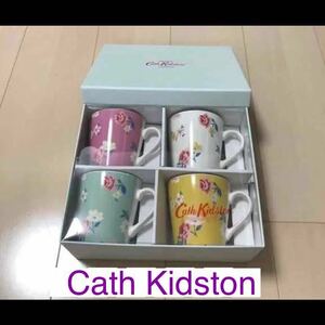 送料無料　レア　新品　Cath Kidston キャスキッドソン　スタンレー　マグ　4個セット　花柄　マグカップ　箱入り