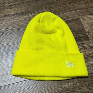 NEW ERA ニューエラ ニット帽 ビーニー ネオンイエロー