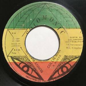 ☆試聴 / BUNNY WAILER / COLLIE MAN /Solomonic/Reggae/Roots/'81/big hit !!/7inch