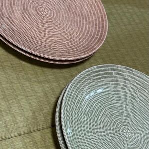 アラビア ARABIA プレート 20cm 24h アベック 北欧デザイン 4枚セット ベージュ グリーン ヴィン 王冠ロゴ 4枚