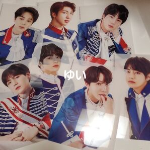BTS 公式グローバルファンクラブ 5期 セット付属品 透明下敷き7枚セット